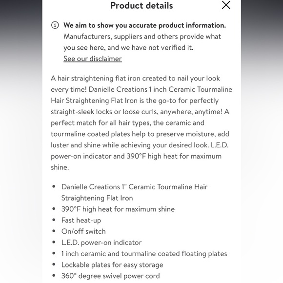 Lunata Vibrant Orange Hair Straightener On and Off Switch - Picture 12 of 12